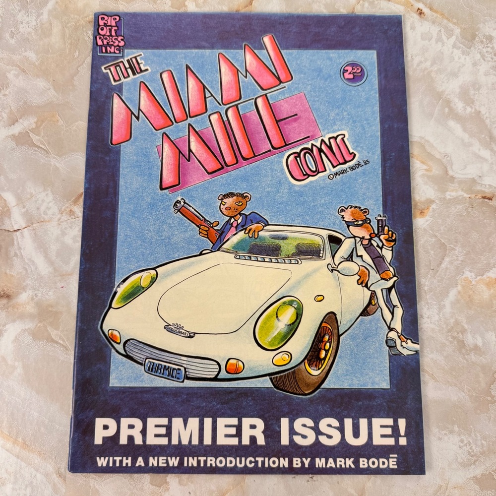 Rip Off Press The Miami Mice‎ Comic  Blue Premier Issue Mark Bode Underground